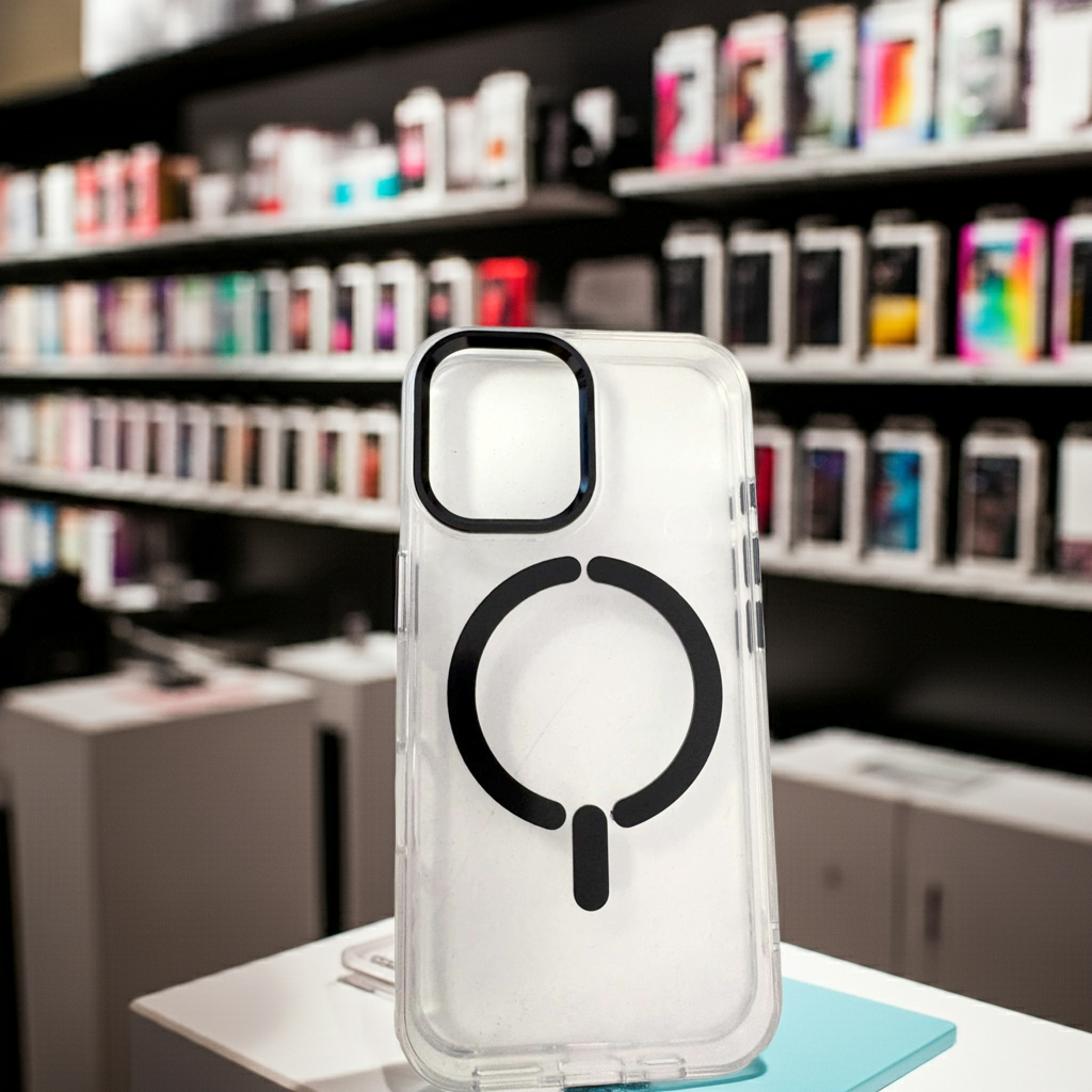 Cover trasparente magsafe Iphone 16- nero - MOKO