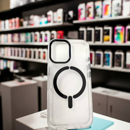 Cover trasparente magsafe Iphone 16- nero - MOKO