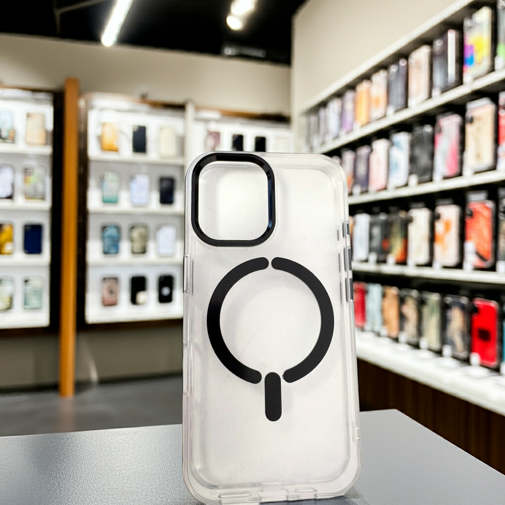 Cover trasparente magsafe Iphone 16- nero - MOKO