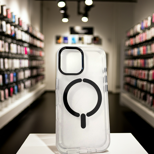 Cover trasparente magsafe Iphone 16- nero - MOKO