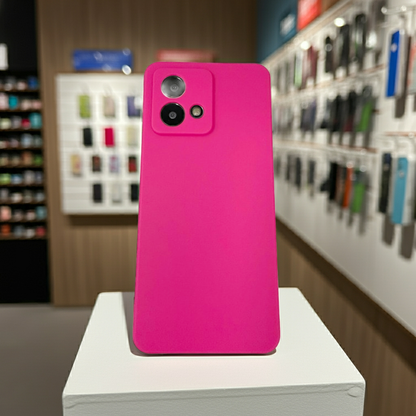 Cover Motorola G84 rosa fluo - Protezione Colorata e Stilosa - MOKO