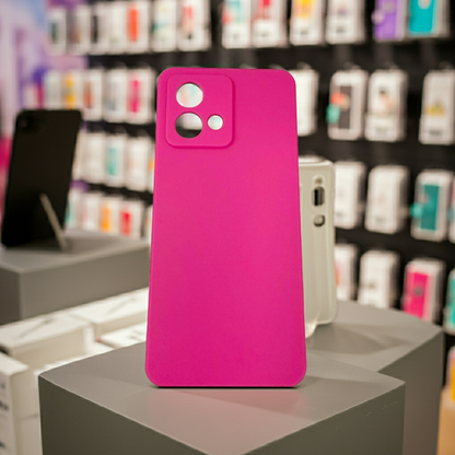 Cover Motorola G84 rosa fluo - Protezione Colorata e Stilosa - MOKO