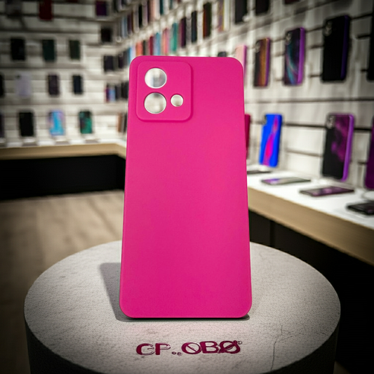 Cover Motorola G84 rosa fluo - Protezione Colorata e Stilosa - MOKO