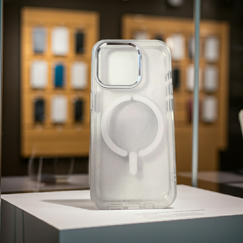 Cover trasparente iPhone 15 Pro MagSafe - Bianco - MOKO