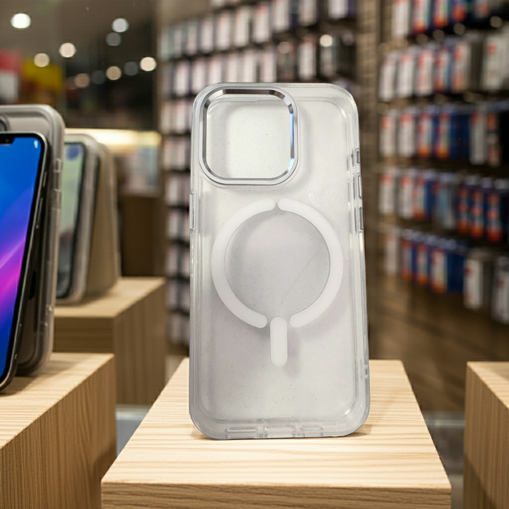 Cover trasparente iPhone 15 Pro MagSafe - Bianco - MOKO