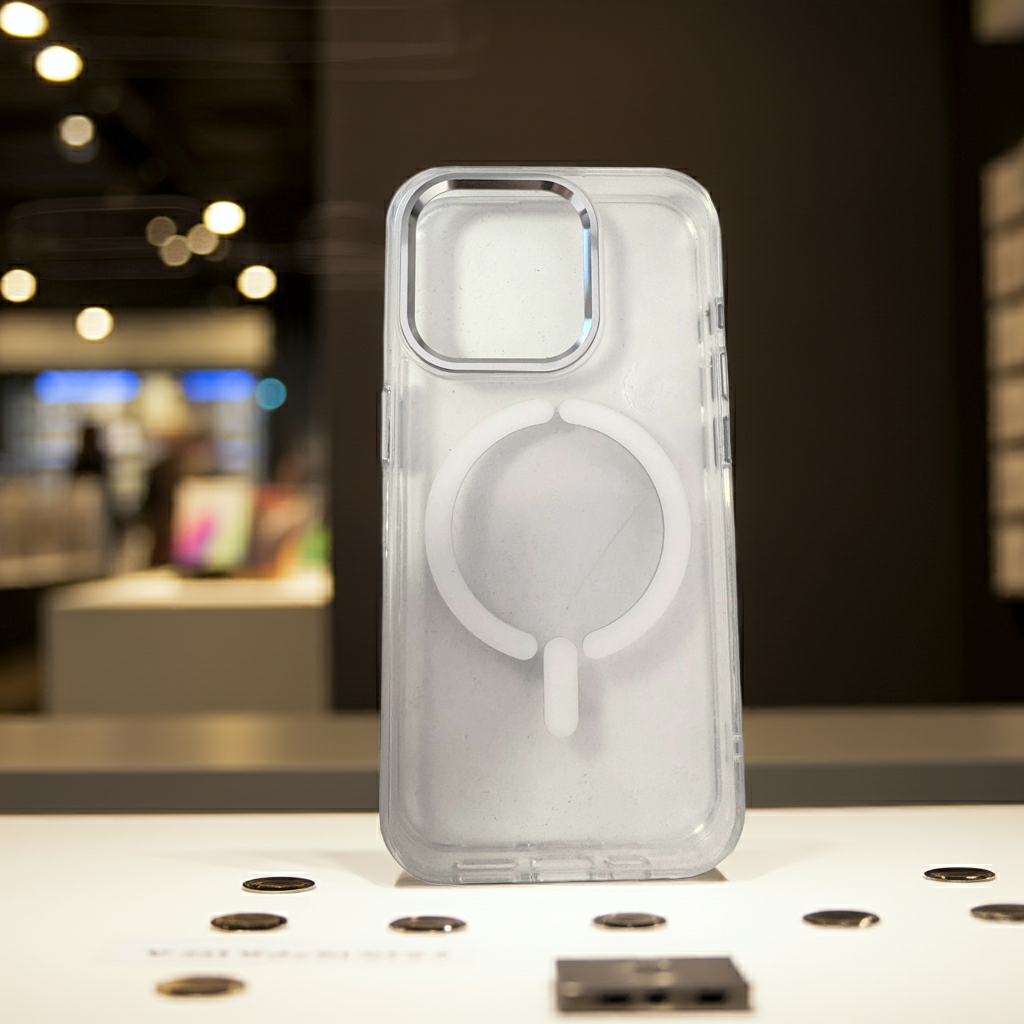 Cover trasparente iPhone 15 Pro MagSafe - Bianco - MOKO