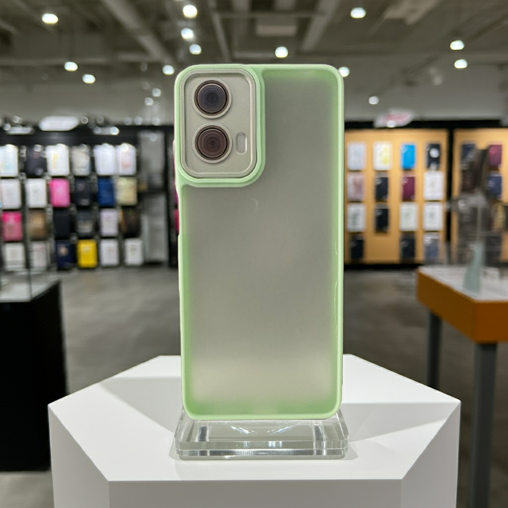 Cover semitrasparente Motorola G04 G24 E14 - Verde Chiaro - MOKO