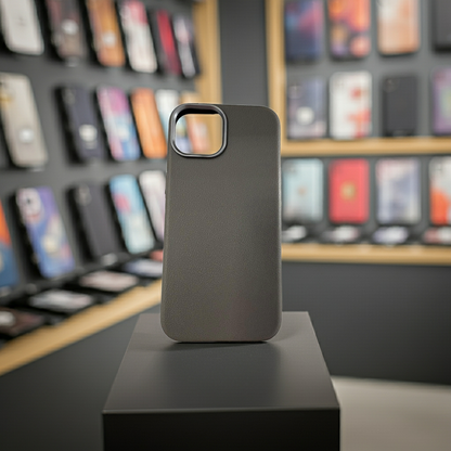 Cover colorata Iphone 15 grigio scuro - MOKO