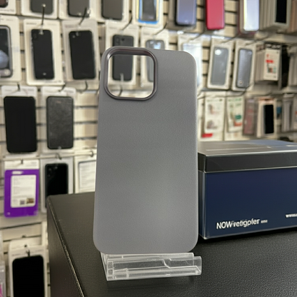 Cover colorata Iphone 15 Pro Max- grigio chiaro - MOKO