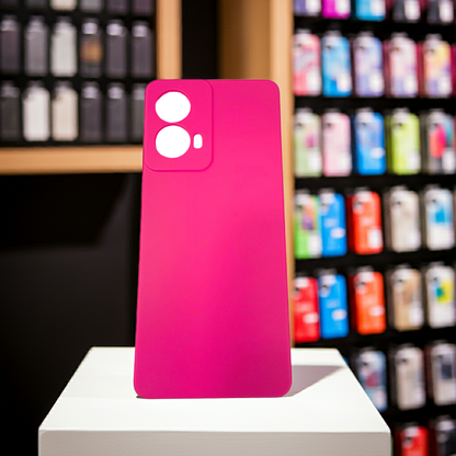 Cover colorata Motorola G85 rosa fluo - MOKO