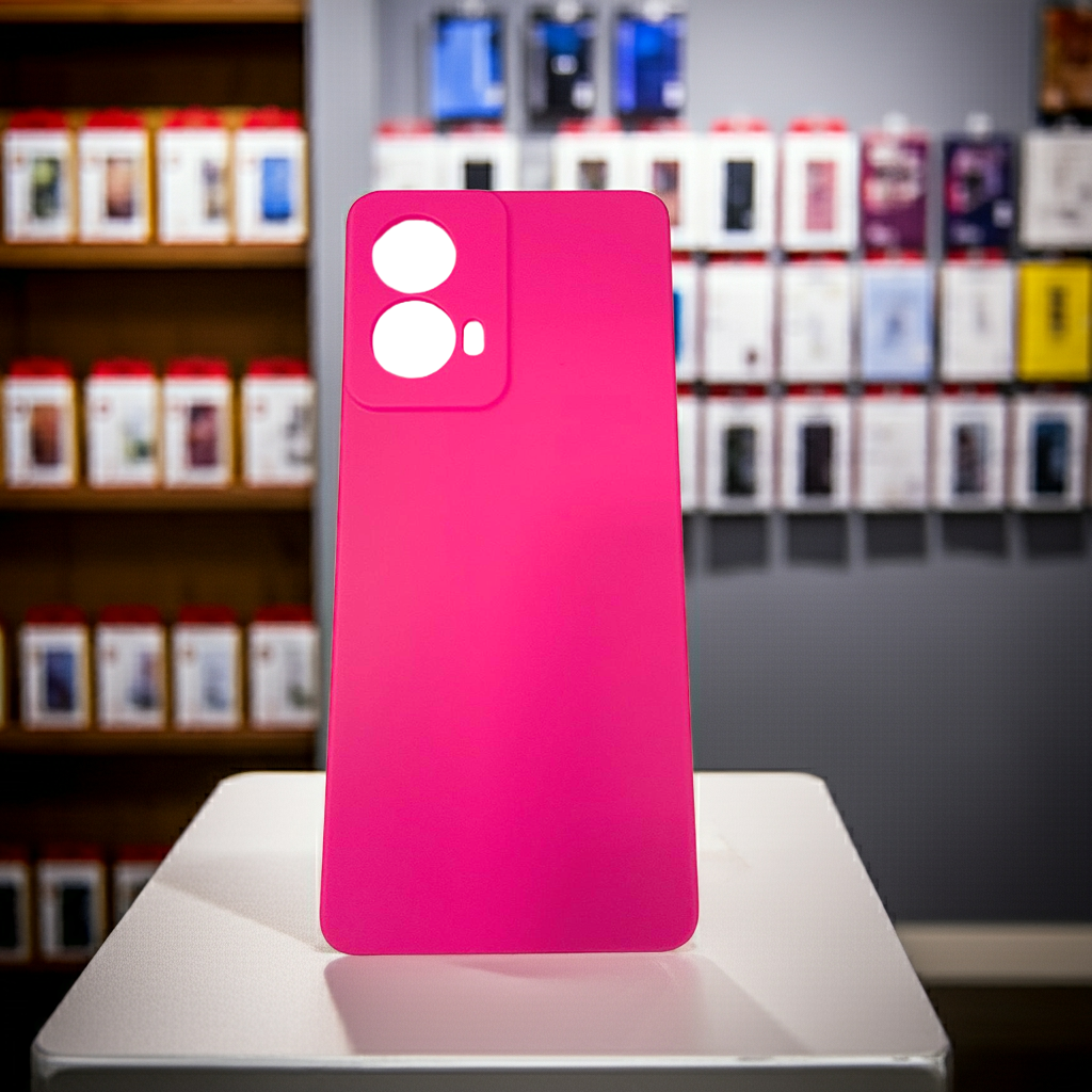 Cover colorata Motorola G85 rosa fluo - MOKO