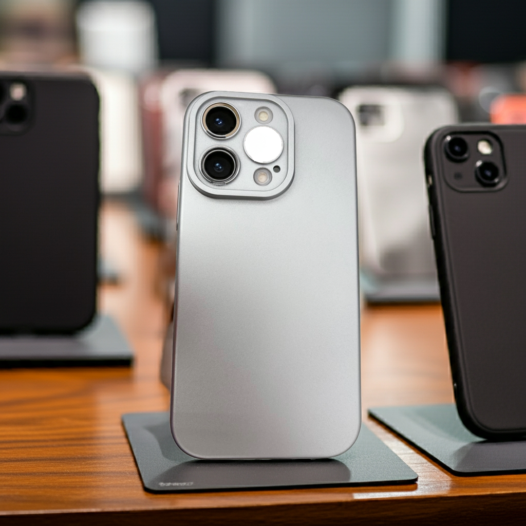 Cover iPhone 15 Pro Max argento - Custodia colorata e protettiva - MOKO