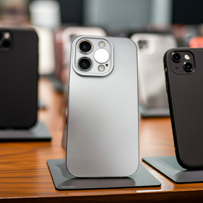 Cover iPhone 15 Pro Max argento - Custodia colorata e protettiva - MOKO