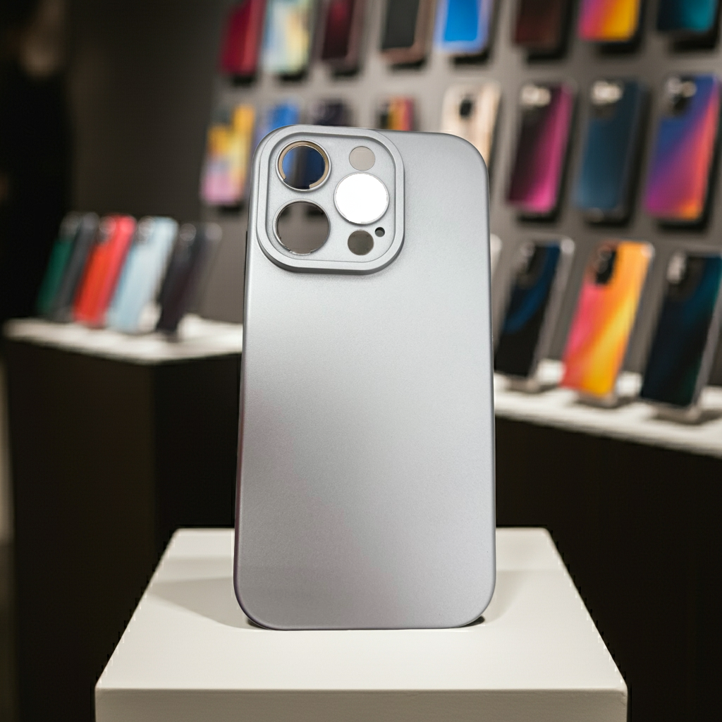 Cover iPhone 15 Pro Max argento - Custodia colorata e protettiva - MOKO