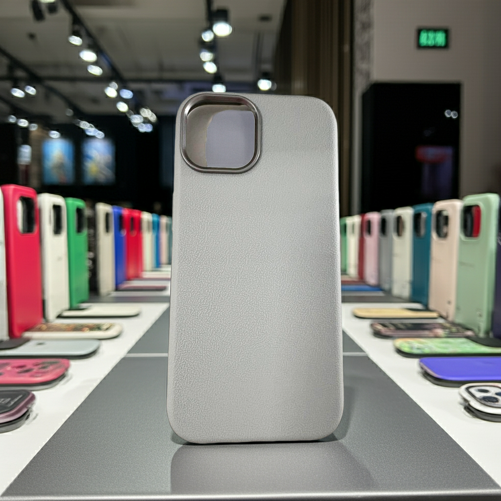 Cover iPhone 15 grigio chiaro - Protezione elegante e colorata - MOKO
