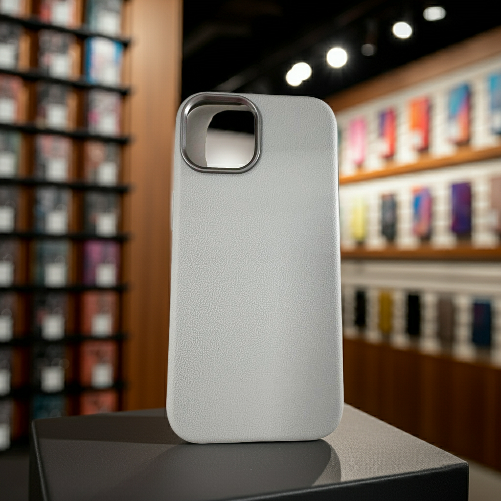 Cover iPhone 15 grigio chiaro - Protezione elegante e colorata - MOKO