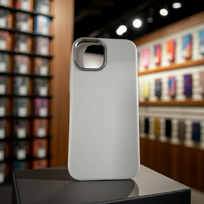 Cover iPhone 15 grigio chiaro - Protezione elegante e colorata - MOKO