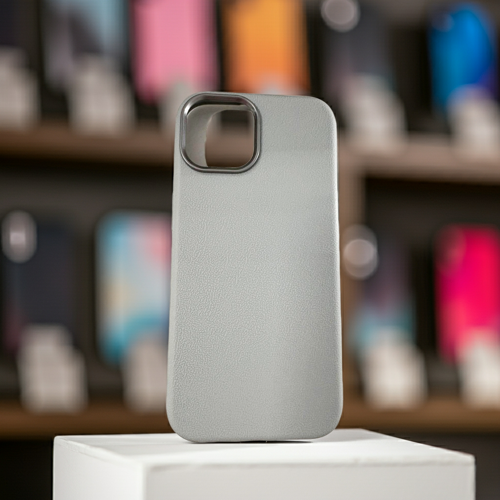 Cover iPhone 15 grigio chiaro - Protezione elegante e colorata - MOKO