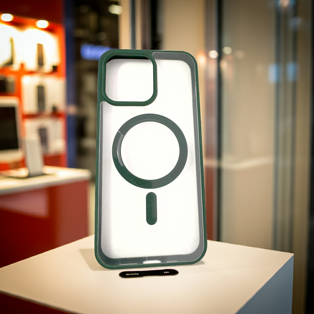 Cover trasparente iPhone 15 Pro Max MagSafe - Verde - MOKO