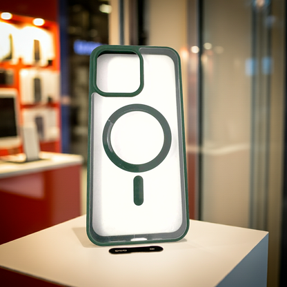 Cover trasparente iPhone 15 Pro Max MagSafe - Verde - MOKO