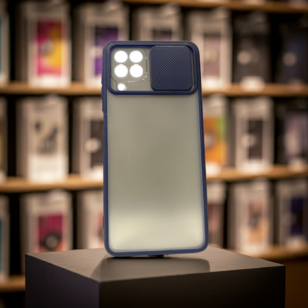 Cover Samsung Galaxy A22 4G blu - Elegante protezione semitrasparente e design sottile - MOKO