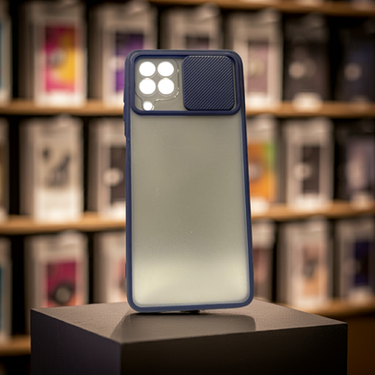 Cover Samsung Galaxy A22 4G blu - Elegante protezione semitrasparente e design sottile - MOKO