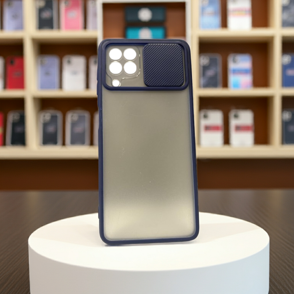 Cover Samsung Galaxy A22 4G blu - Elegante protezione semitrasparente e design sottile - MOKO