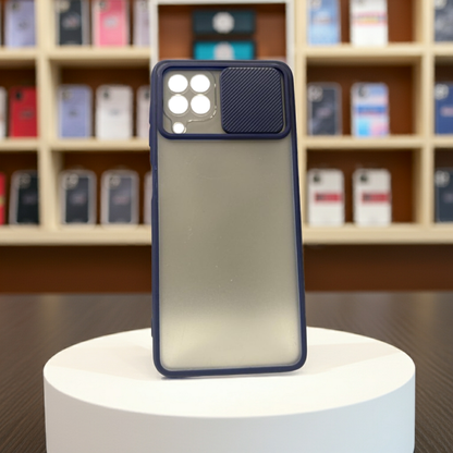 Cover Samsung Galaxy A22 4G blu - Elegante protezione semitrasparente e design sottile - MOKO