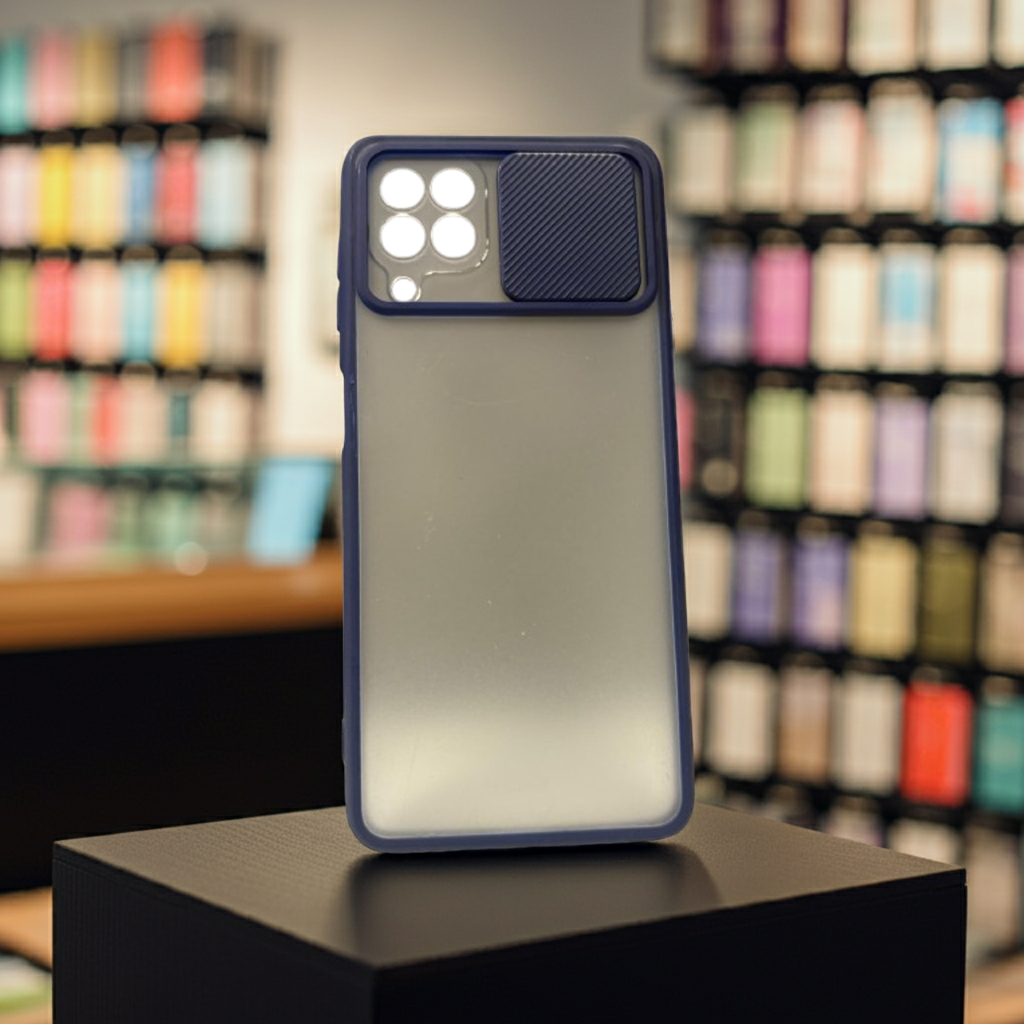 Cover Samsung Galaxy A22 4G blu - Elegante protezione semitrasparente e design sottile - MOKO