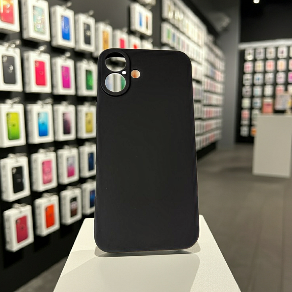 Cover colorata Iphone 16 Plus nero - MOKO