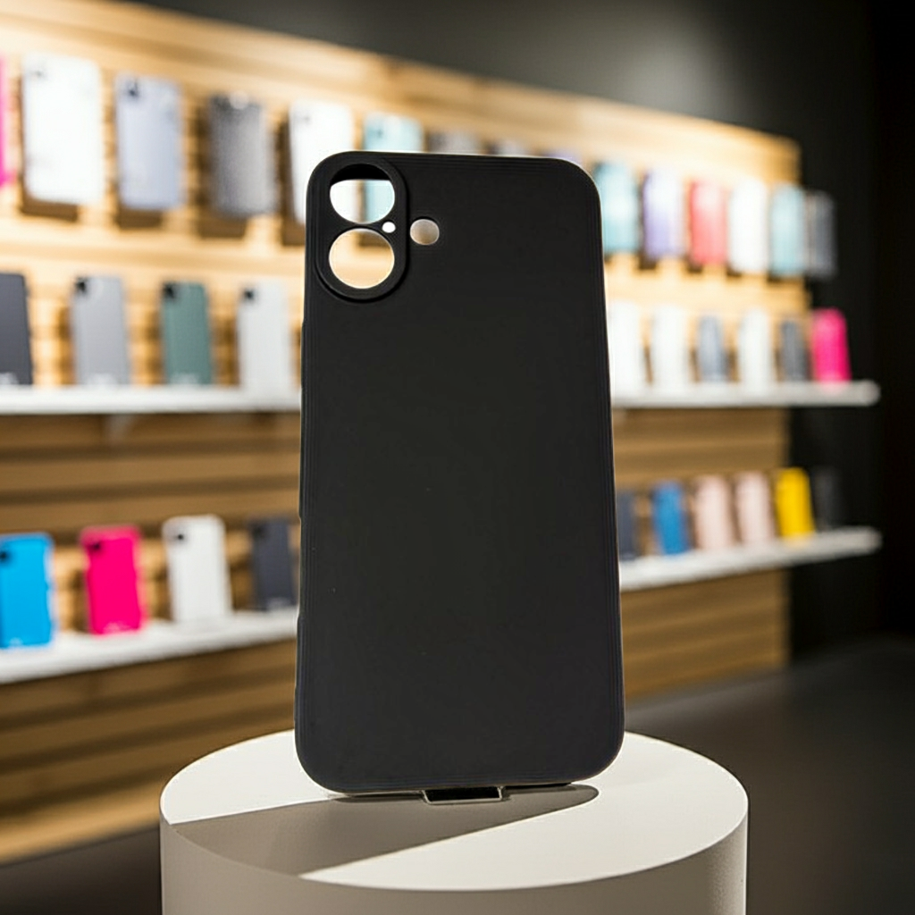 Cover colorata Iphone 16 Plus nero - MOKO