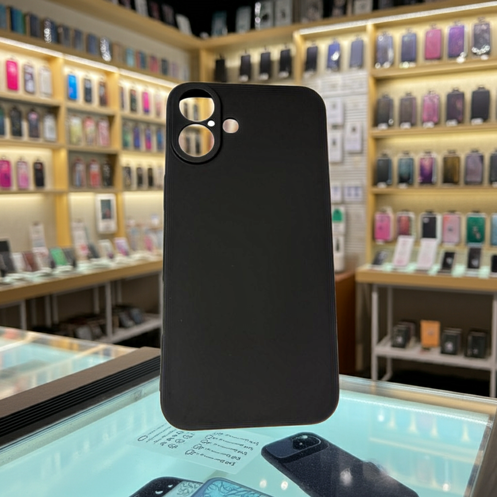 Cover colorata Iphone 16 Plus nero - MOKO