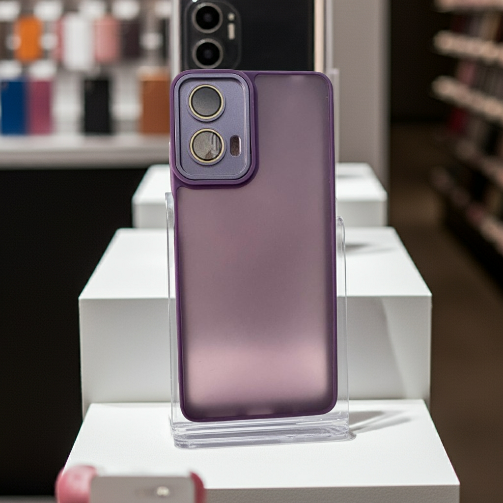 Cover Motorola G04 G24 E14 viola semitrasparente e colorata - MOKO