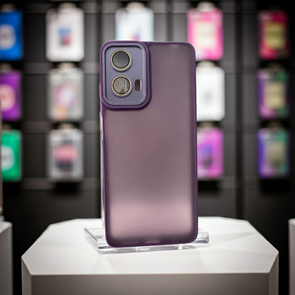 Cover Motorola G04 G24 E14 viola semitrasparente e colorata - MOKO