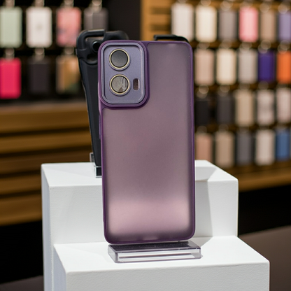 Cover Motorola G04 G24 E14 viola semitrasparente e colorata - MOKO
