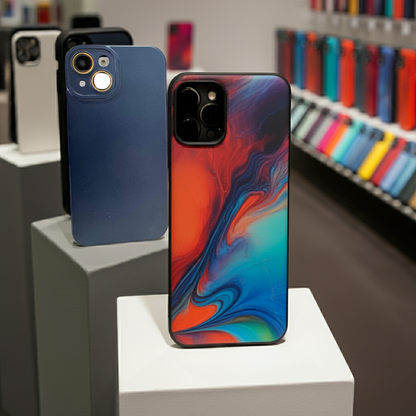 Cover colorata iPhone 15 Pro blu - Protezione elegante e vibrante - MOKO