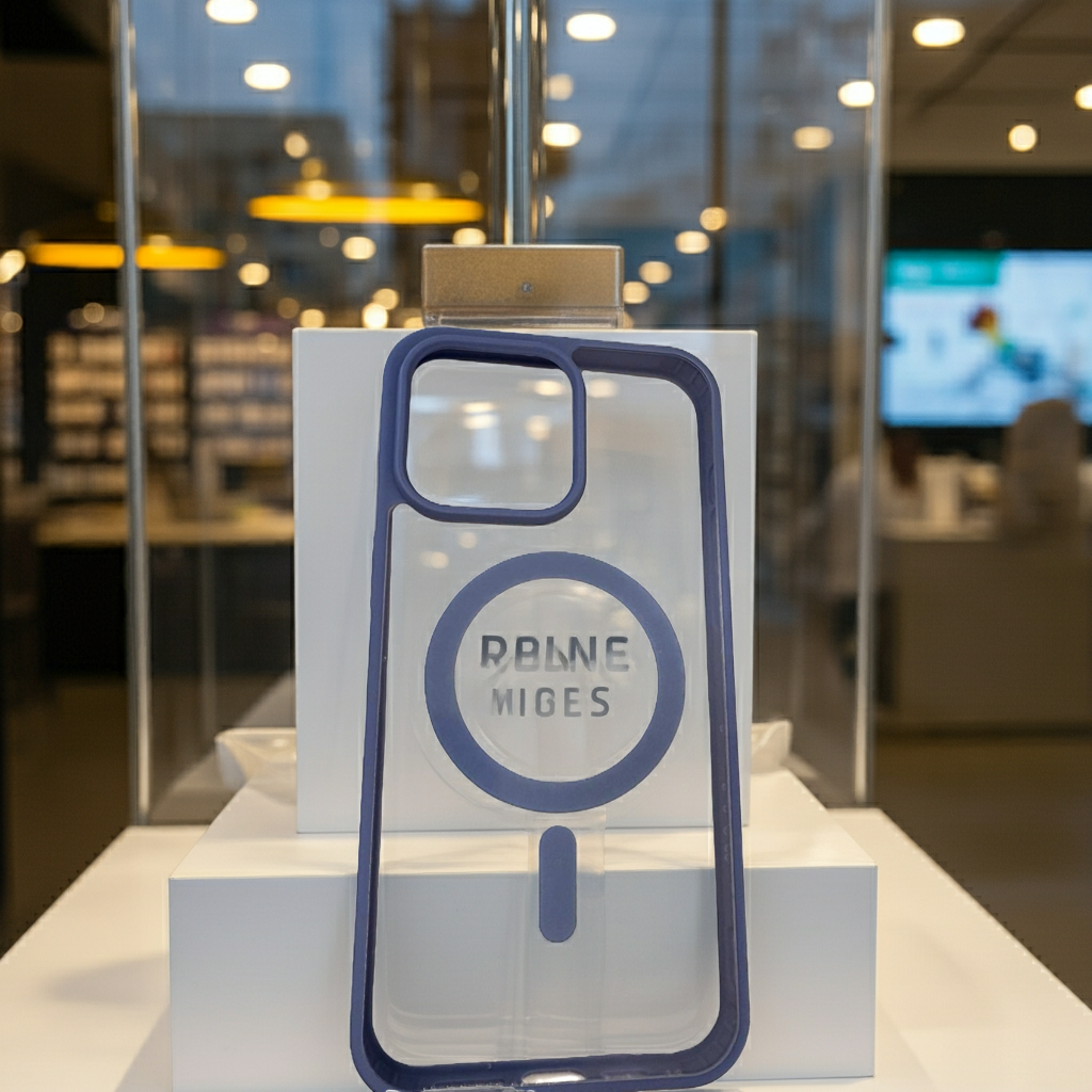 Cover trasparente iPhone 15 Pro Max MagSafe - Blu - MOKO