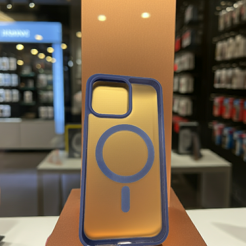 Cover trasparente iPhone 15 Pro Max MagSafe - Blu - MOKO