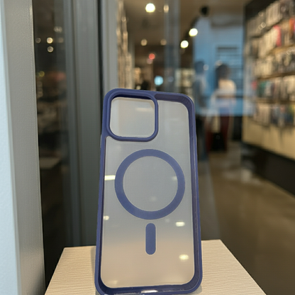 Cover trasparente iPhone 15 Pro Max MagSafe - Blu - MOKO