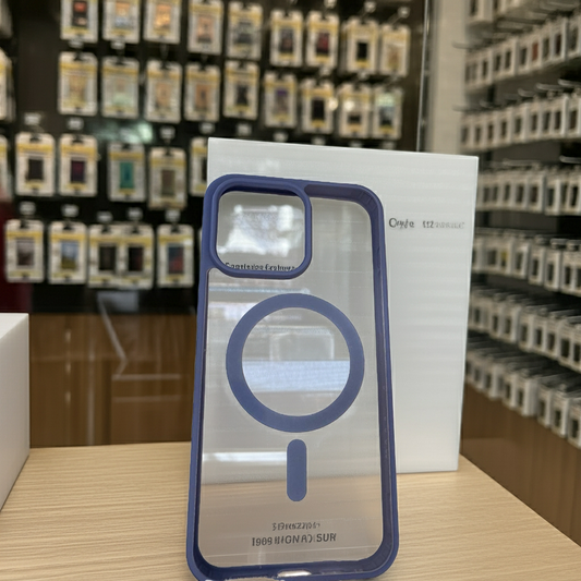 Cover trasparente iPhone 15 Pro Max MagSafe - Blu - MOKO