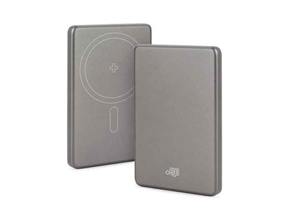 Power Bank Wireless Magnetico Premium 5000 mAh Power Mag Grigio - MOKO