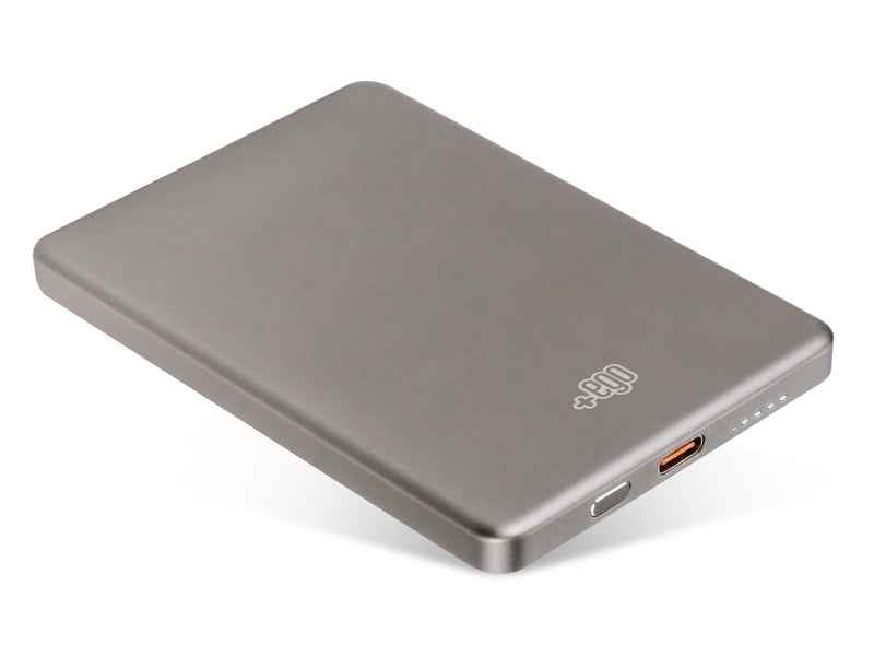 Power Bank Wireless Magnetico Premium 5000 mAh Power Mag Grigio - MOKO
