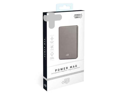 Power Bank Wireless Magnetico Premium 5000 mAh Power Mag Grigio - MOKO