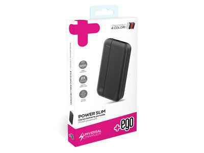 Power Bank slim Blu 5000 mAh - Caricatore Portatile Compatto - MOKO