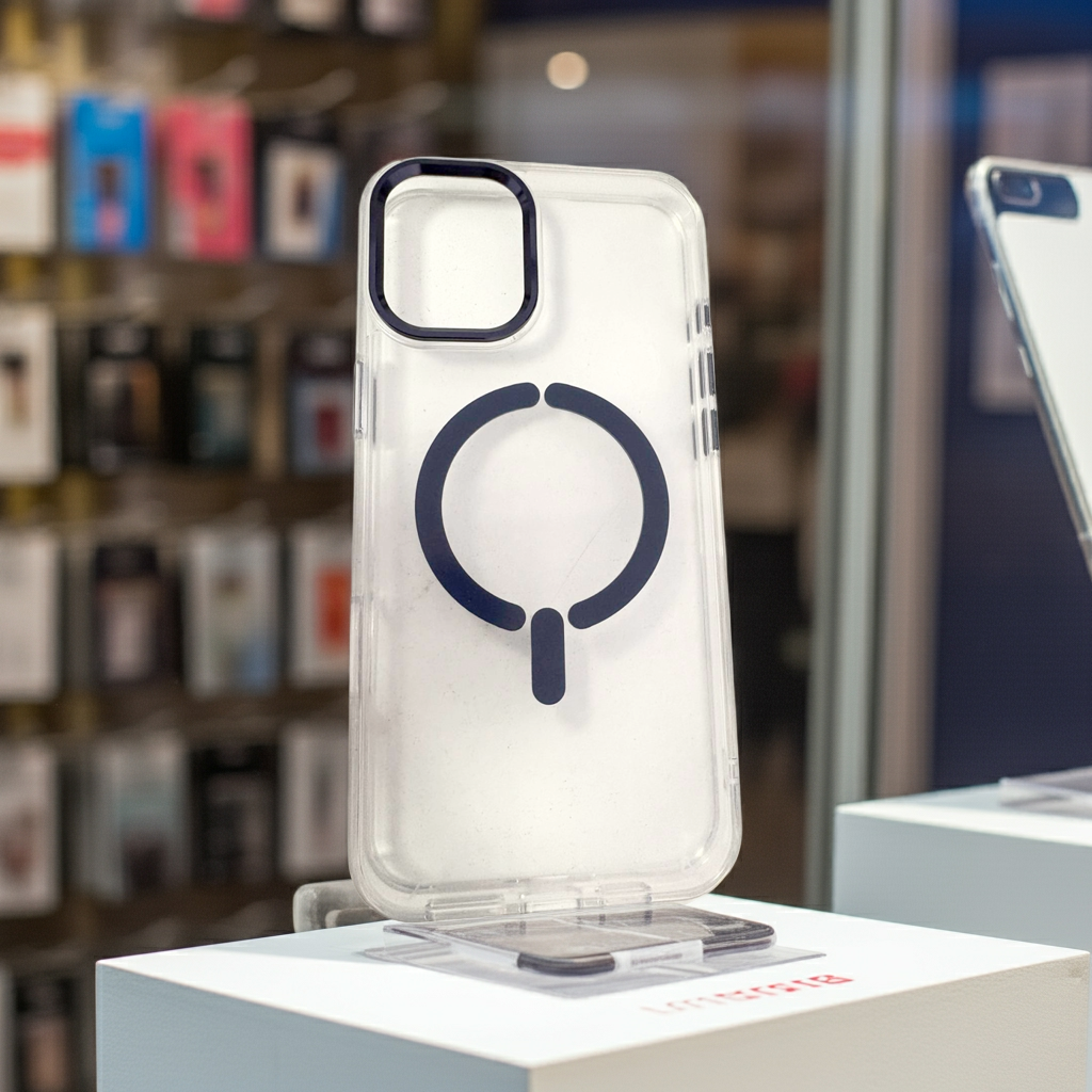 Cover trasparente iPhone 16 Plus MagSafe blu - MOKO