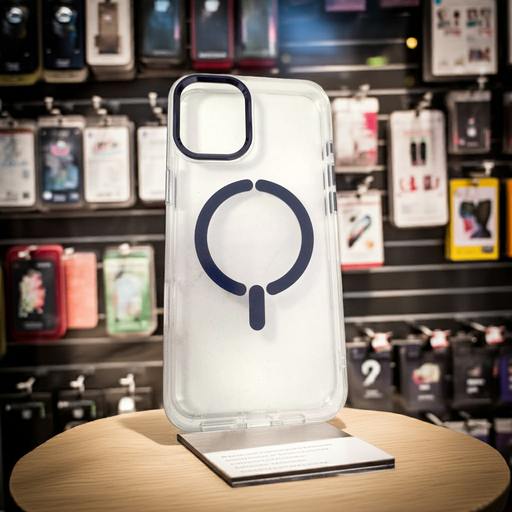 Cover trasparente iPhone 16 Plus MagSafe blu - MOKO