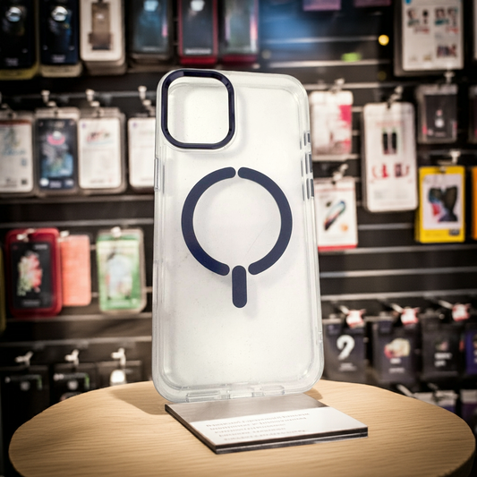 Cover trasparente iPhone 16 Plus MagSafe blu - MOKO