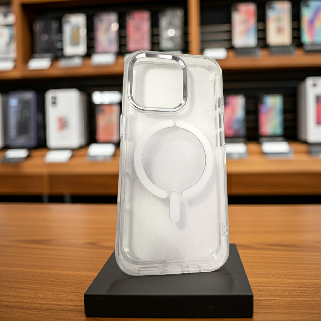 Cover trasparente magsafe Iphone 16 Pro- bianco - MOKO