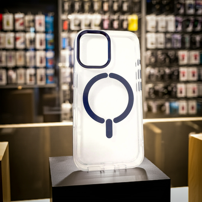 Cover trasparente iPhone 16 Pro MagSafe blu - MOKO