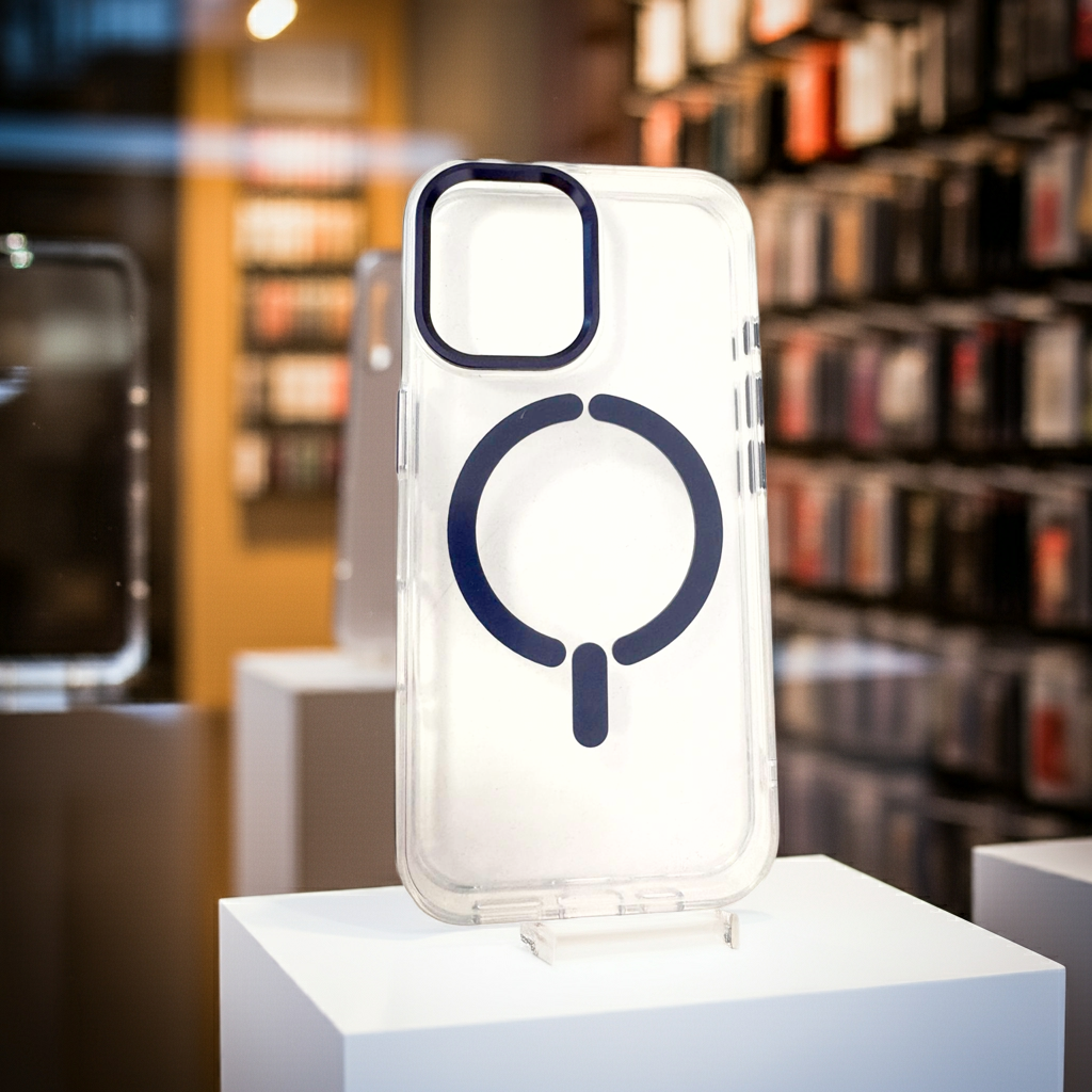 Cover trasparente iPhone 16 Pro MagSafe blu - MOKO